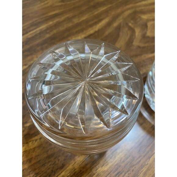 Atlantis Cut Crystal Double Old Fashioned Wiskey Glasses Lot Of 2 - Picture 3 of 9